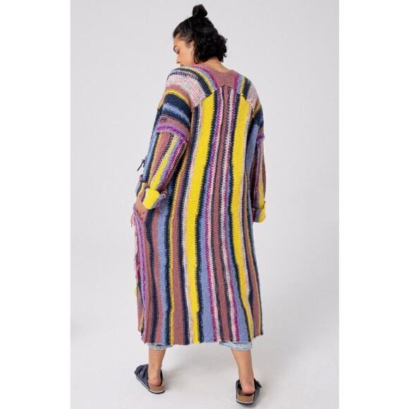 Anthropologie Pilcro Dreamer Striped Duster Sweater Size XS/S - Picture 6 of 11